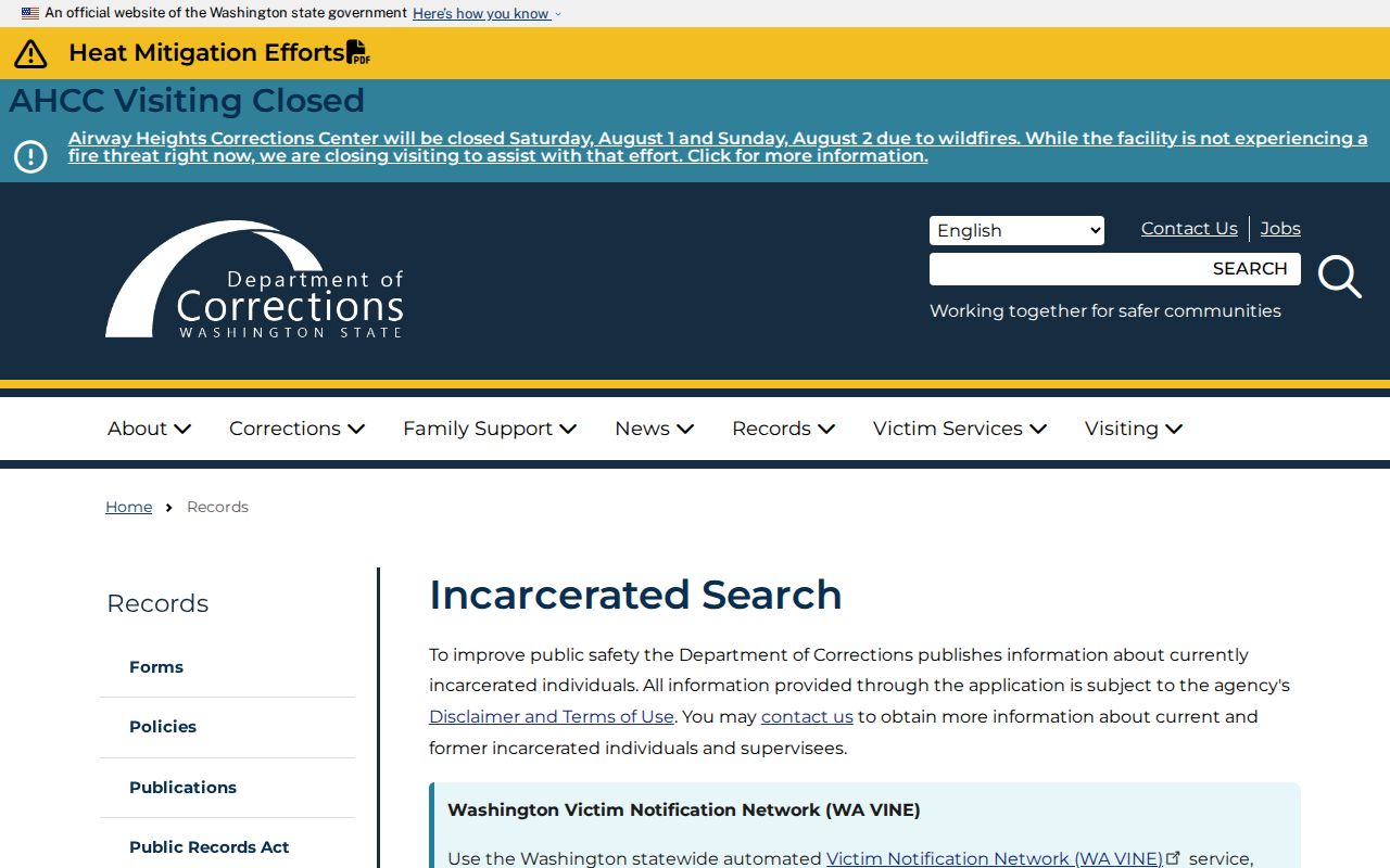 Mukilteo people search using Washington incarcerated individual records