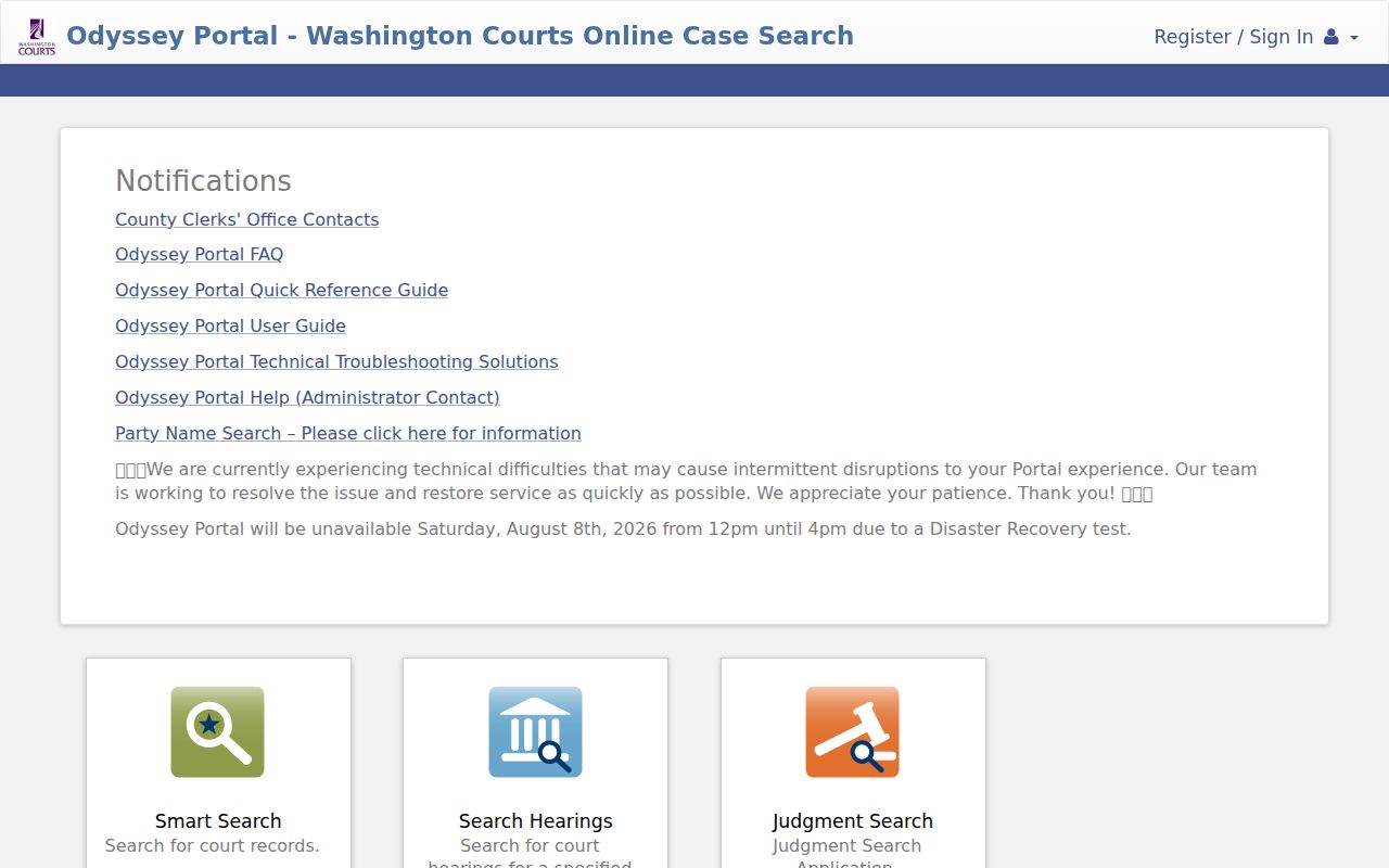 Mukilteo people search with Washington Odyssey court records