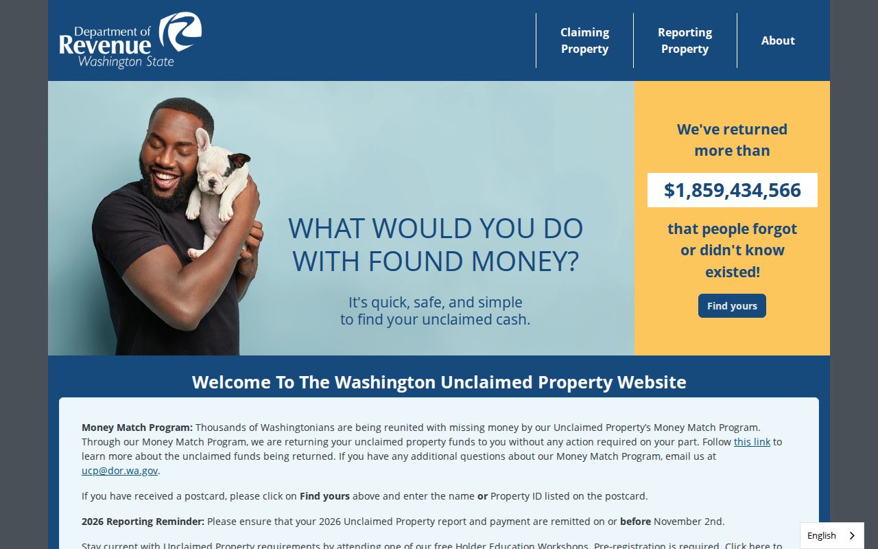Mukilteo people search using Washington unclaimed property