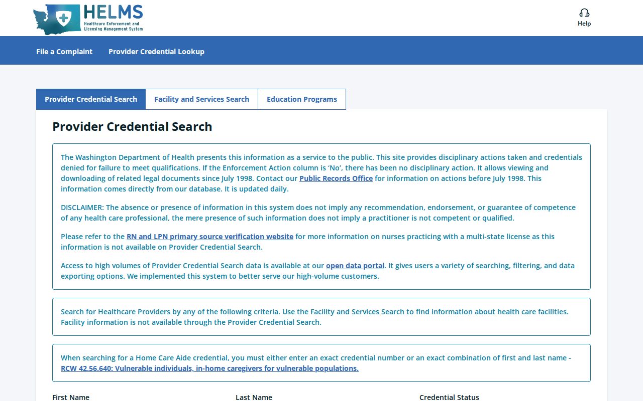 Mukilteo people directories Washington provider credential search