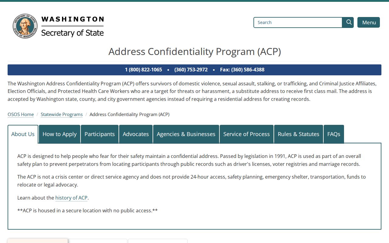 Mukilteo voter records address protection through Washington ACP