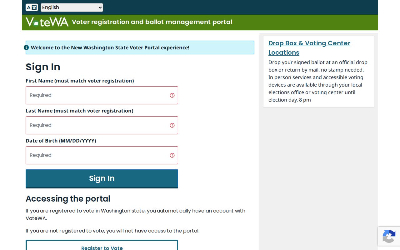 Mukilteo voter records lookup on VoteWA